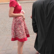 abito di Letizia lato fianco