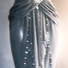 ABITO IN CHIFFON E STRASS